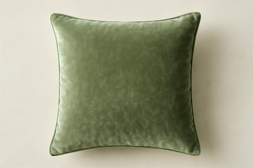 Almofada Decorativa Verde Sage Veludo - 45x45cm
